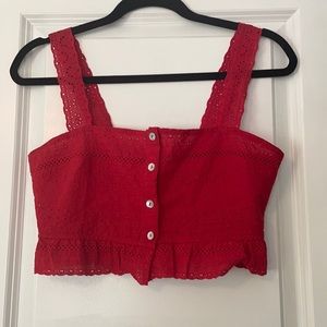 Forever 21 Red Crop Top